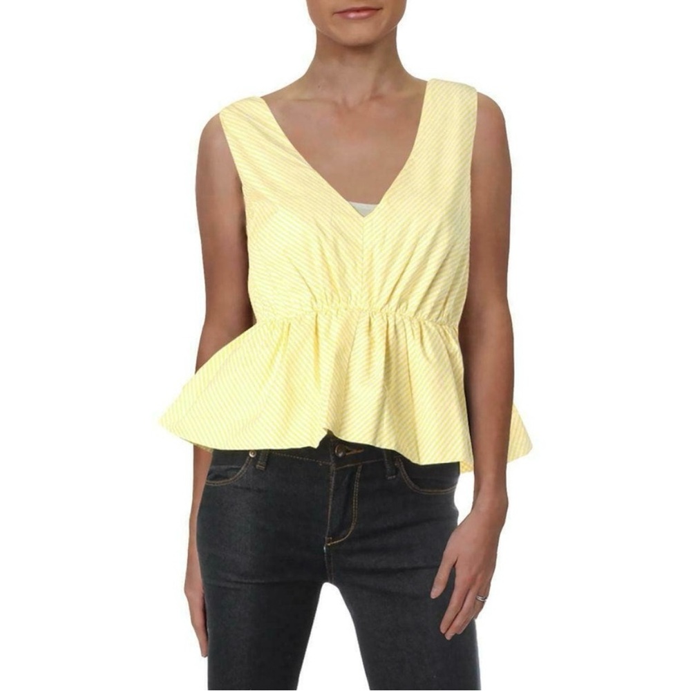 NWT- AQUA- 100% cotton tank top- size M